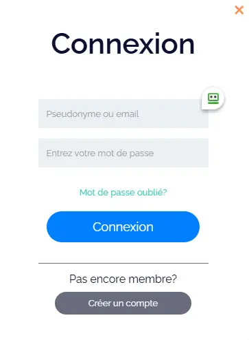 Connexion des membres du Boomerang Casino