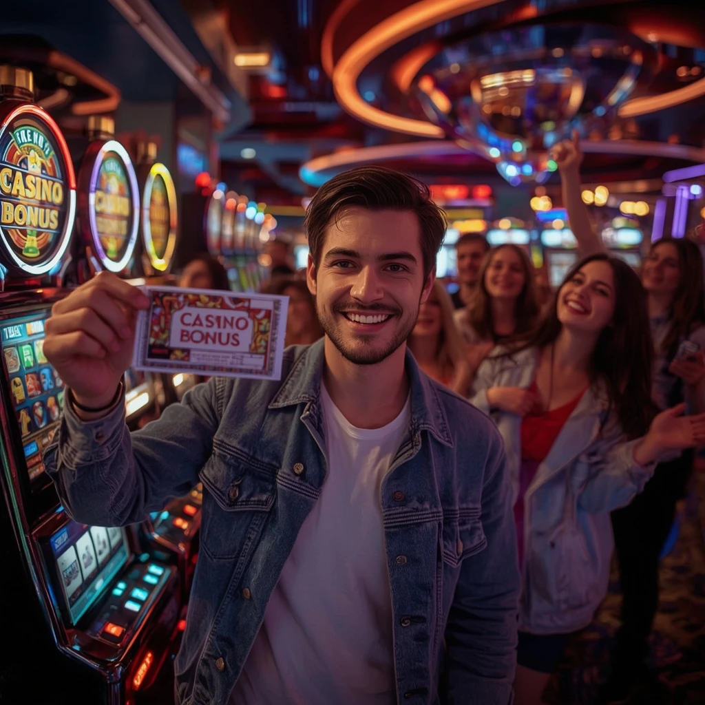 une personne tenant un bonus Boomerang Casino